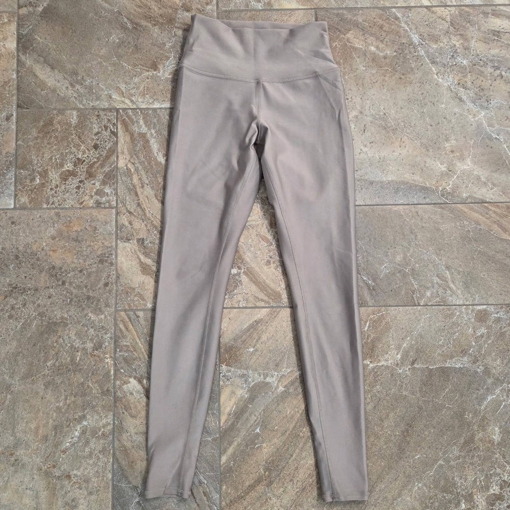 Alo Yoga Airlift High Waist Leggings‎ Taupe Gray Size S RN 87370